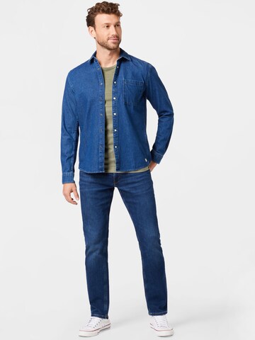 TOM TAILOR DENIM Regular Fit Hemd in Blau