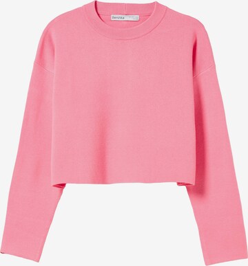 Pull-over Bershka en rose : devant