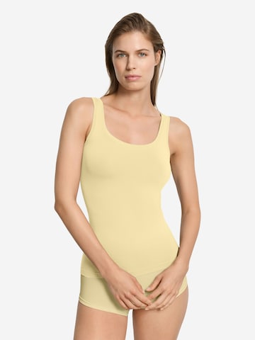 Hanro Trägertop ' Touch Feeling ' in Gelb: Vorderseite