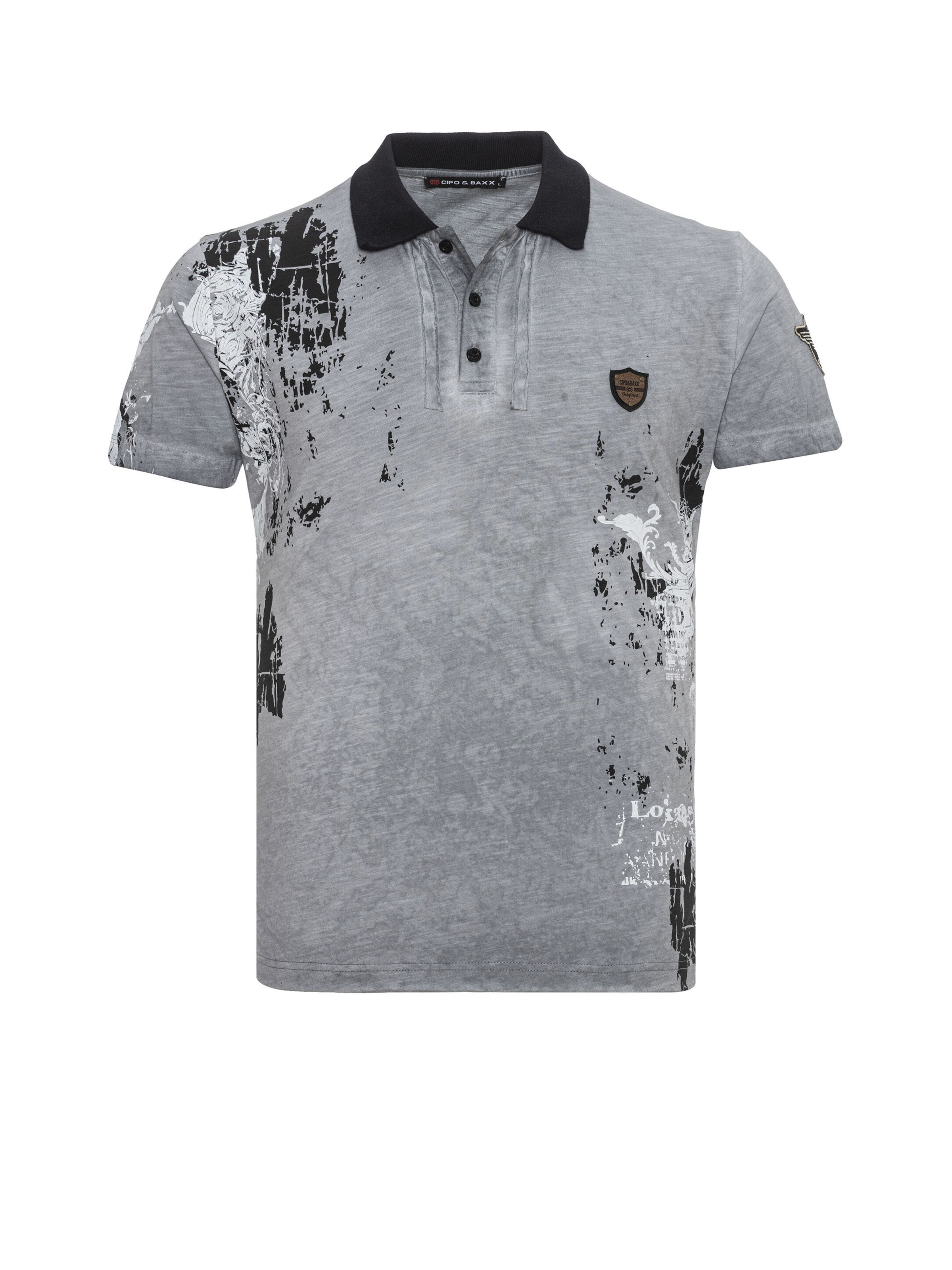 CIPO & BAXX Shirt 'CT798' in Grey: front