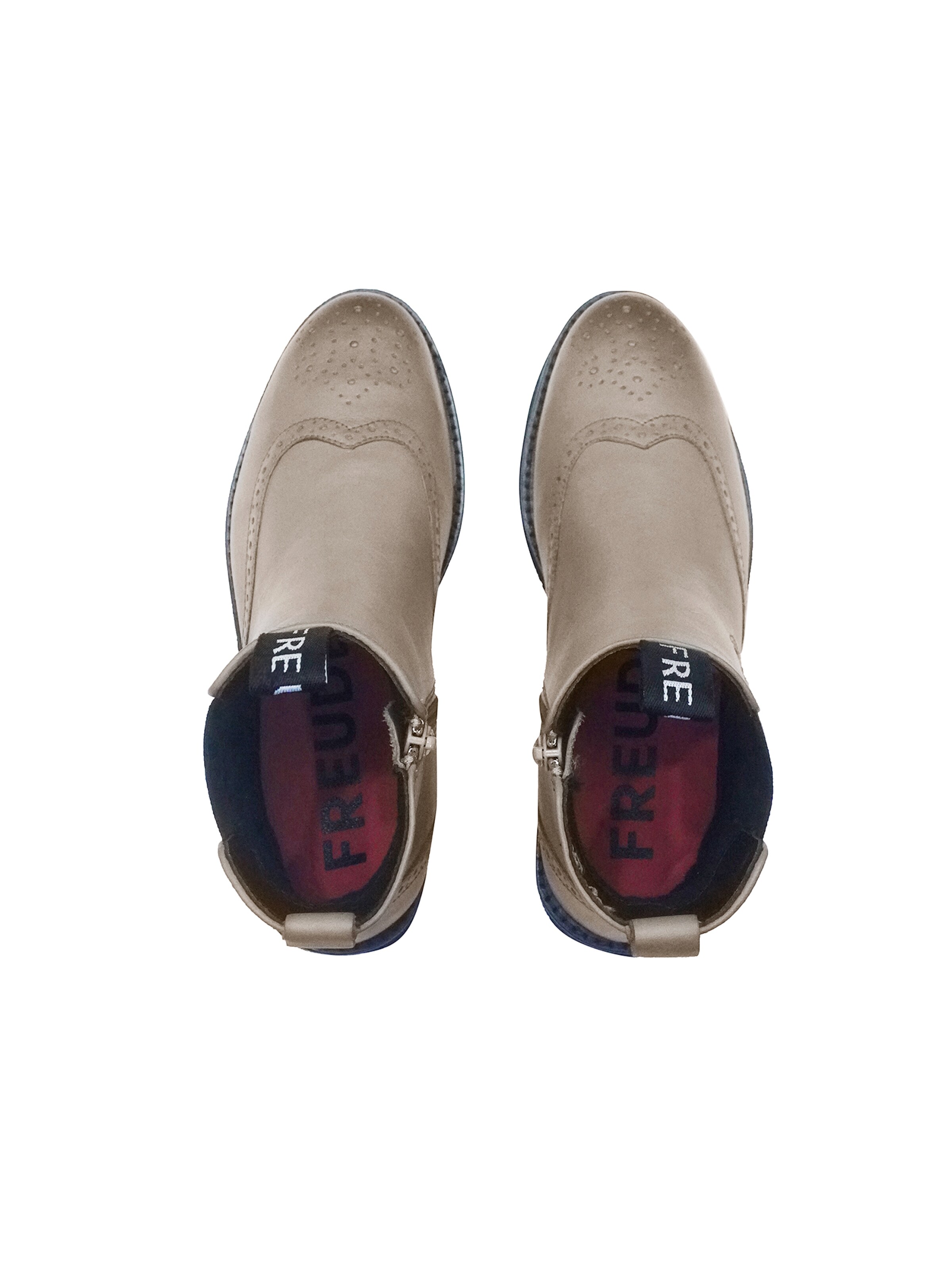 FREUDE Chelsea boots 'BELINA' in Beige