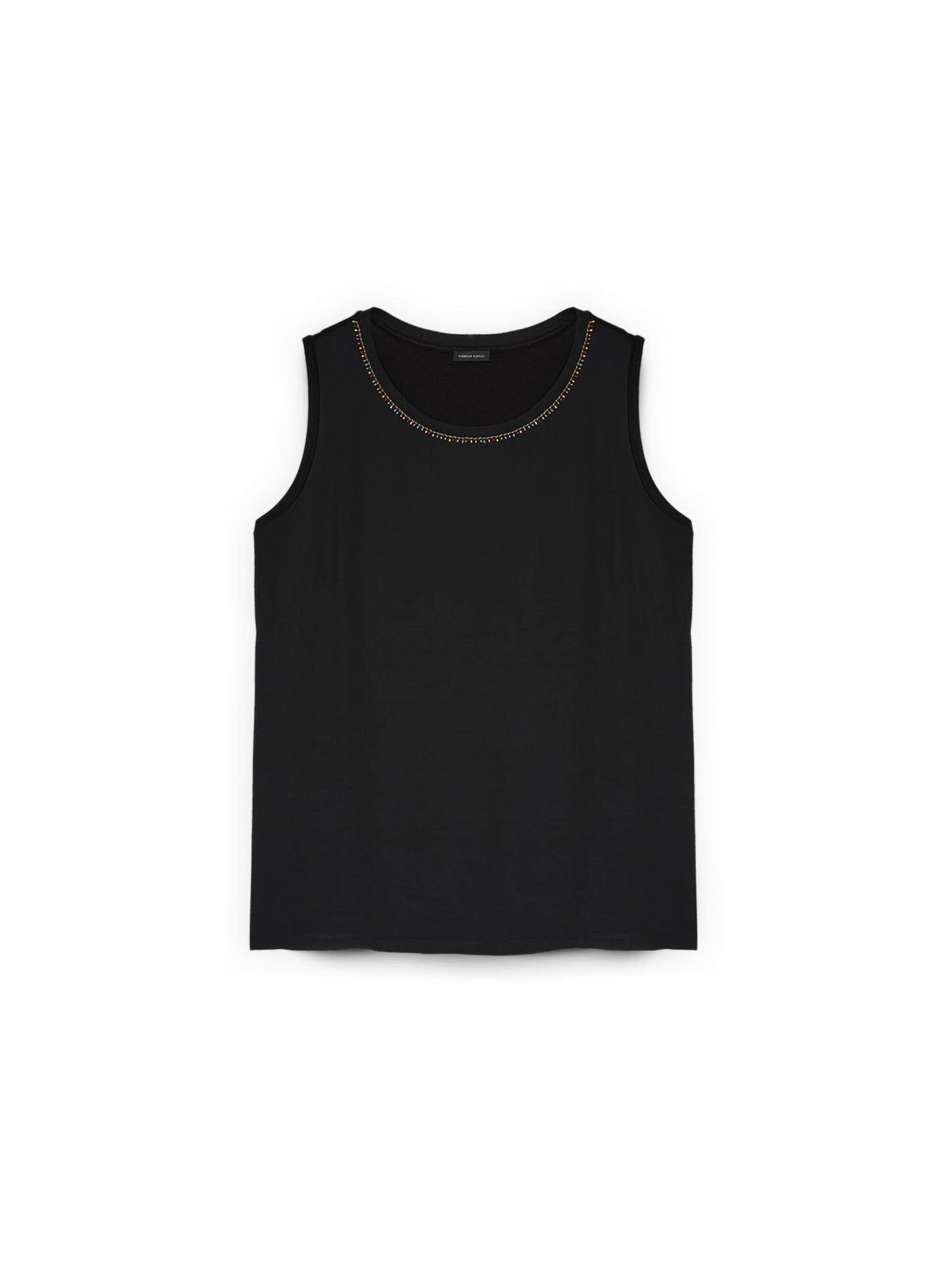 Fiorella Rubino Top in Zwart: voorkant