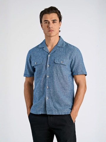 Lindbergh Regular fit Overhemd in Blauw