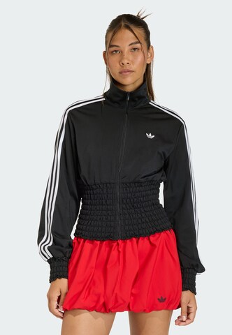 ADIDAS ORIGINALS Sweatvest 'Firebird' in Zwart: voorkant