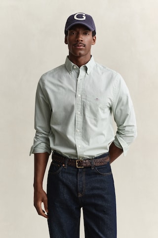GANT Regular fit Риза в зелено: отпред
