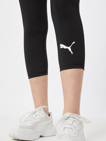 PUMA Skinny Sporthose in Schwarz