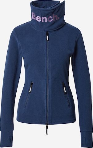 BENCH Fleece Jacket 'Inge' in Blue: front