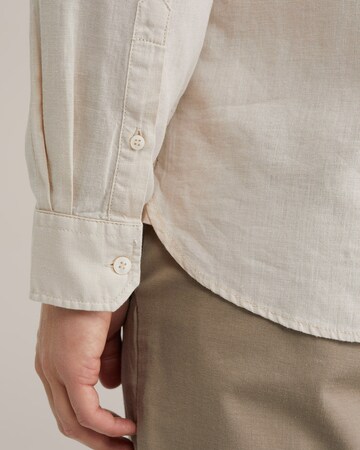 WE Fashion Slim fit Business shirt in Brown