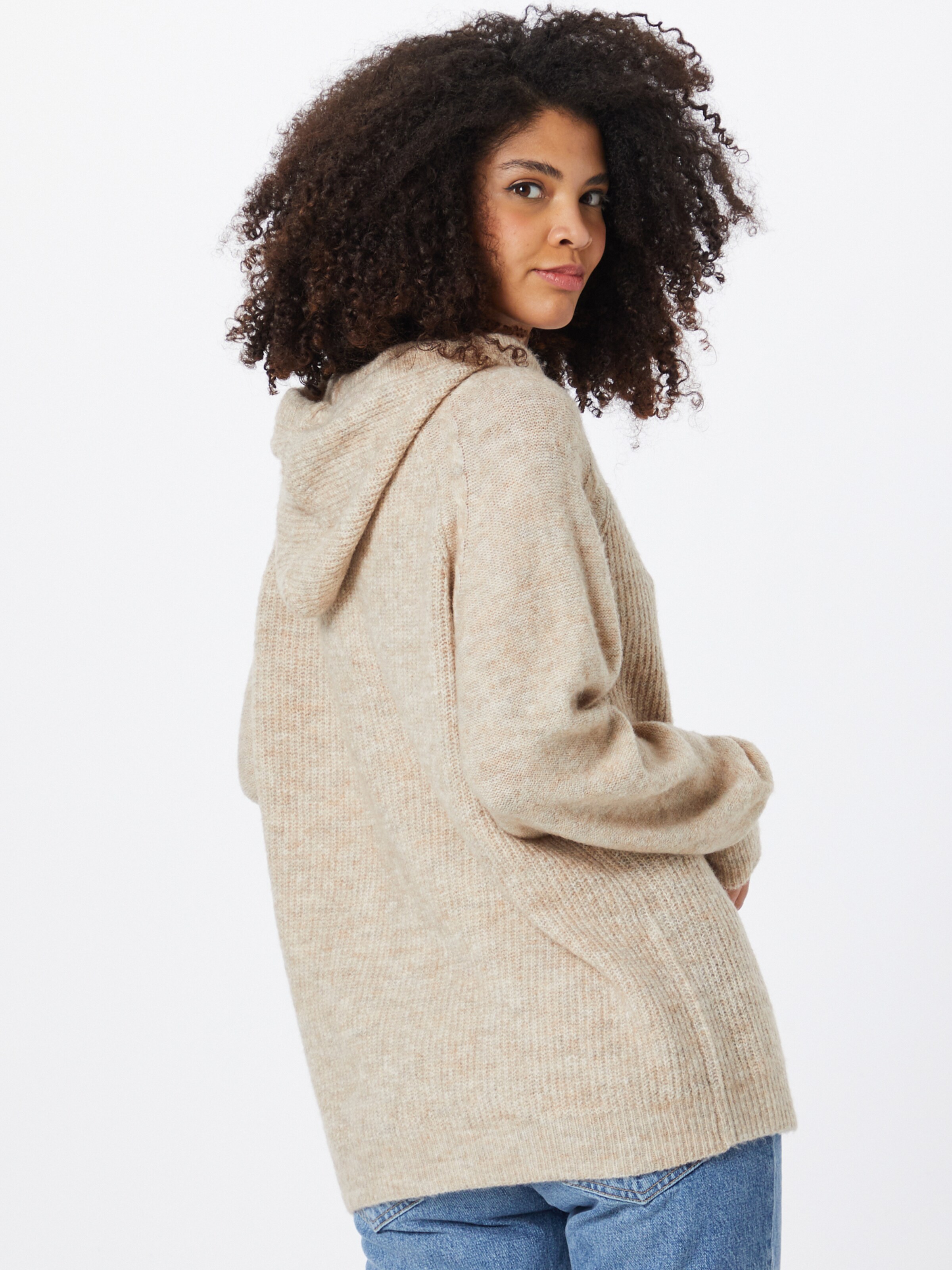 Frauen Große Größen Kaffe Pullover 'Danna' in Braunmeliert - UV53098 Frauen Große Größen Kaffe Pullover 'Danna' in Braunmeliert - UV53098