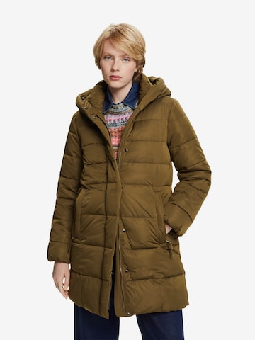 Manteau d’hiver ESPRIT en vert : devant