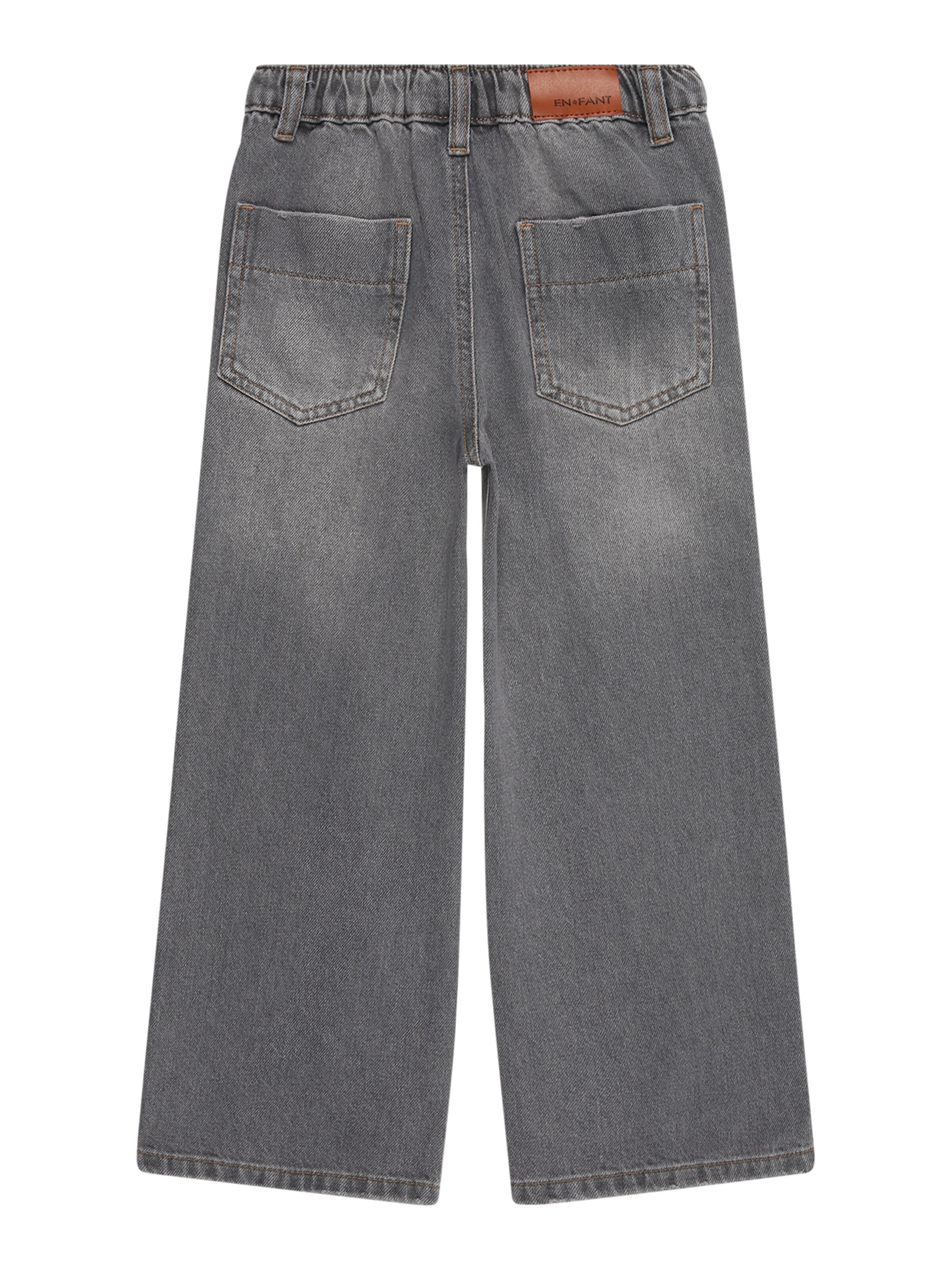 EN FANT Široký strih Džínsy - Sivá