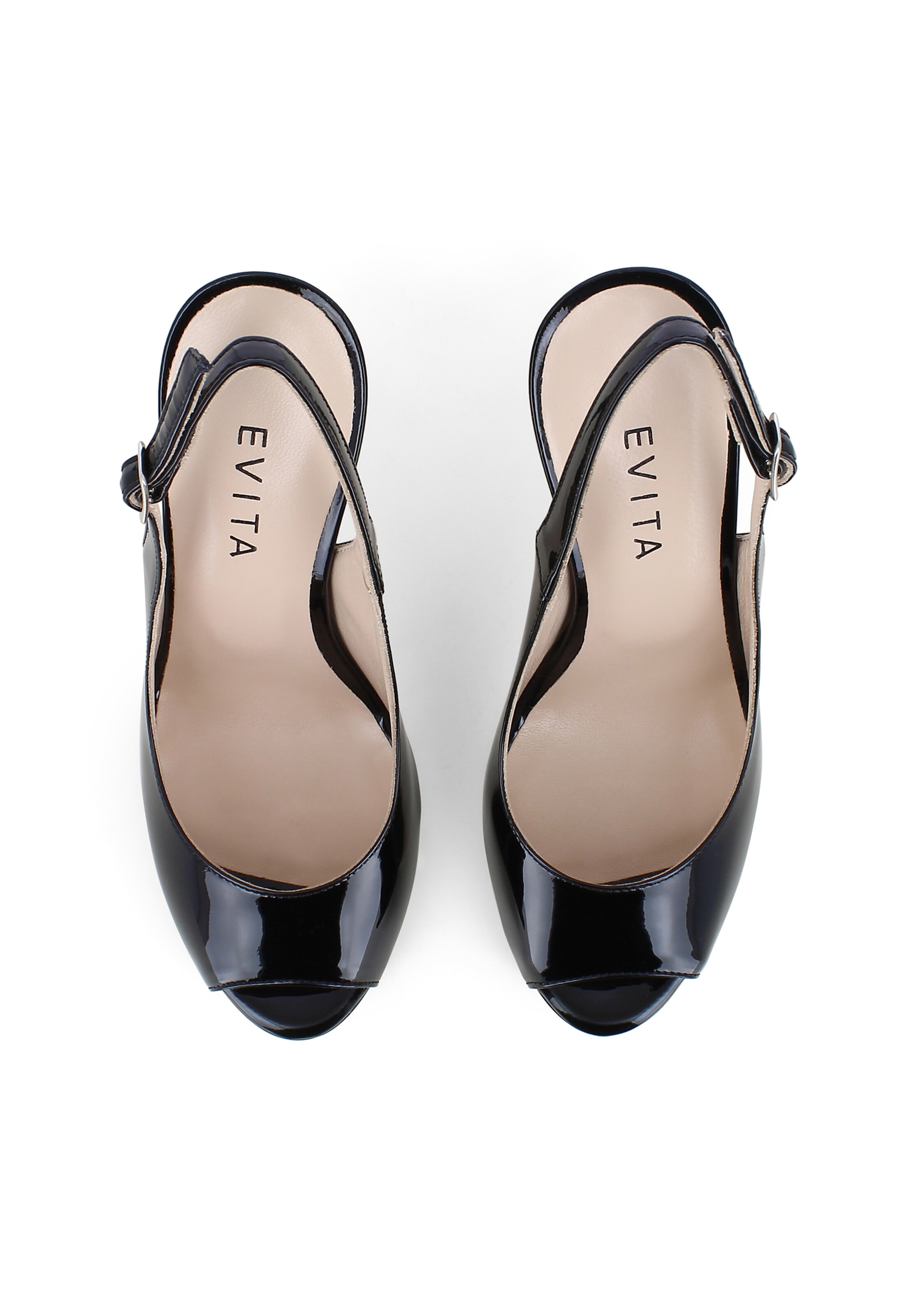 Escarpins à bride arrière 'ALESSANDRA' EVITA en noir