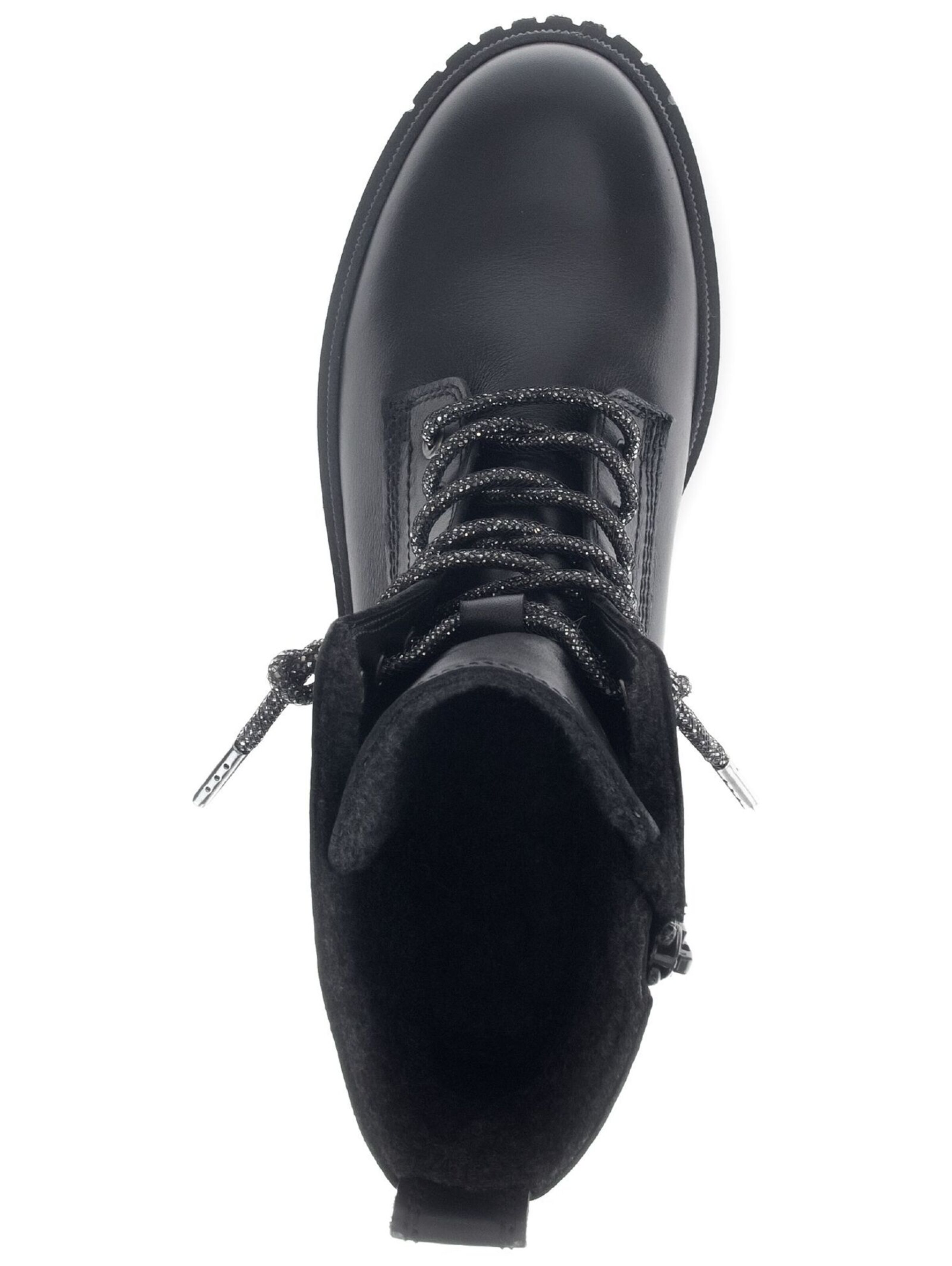 GABOR Lace-up bootie in Black