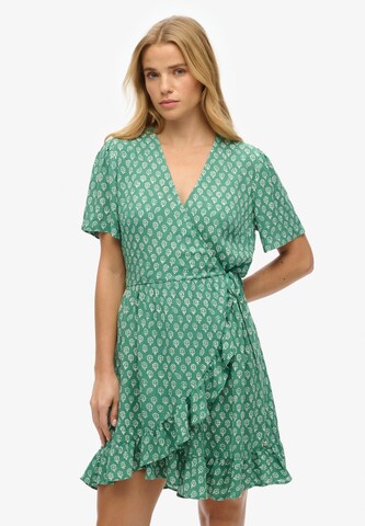 Superdry Zomerjurk in Groen: voorkant