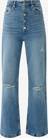 Wide leg Jeans di QS in blu: frontale