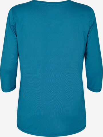 Active by Zizzi Funktionsshirt in Blau