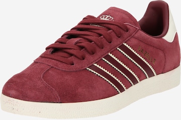 Baskets basses 'Gazelle' ADIDAS ORIGINALS en rouge : devant