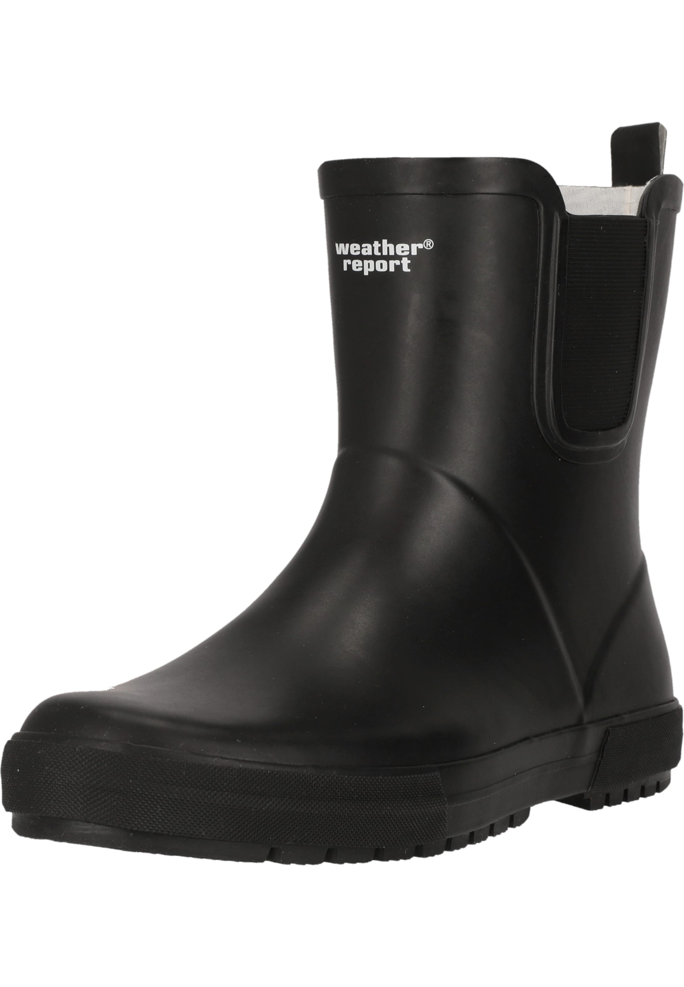 Weather Report Rubber boot 'Erick' in Black: front