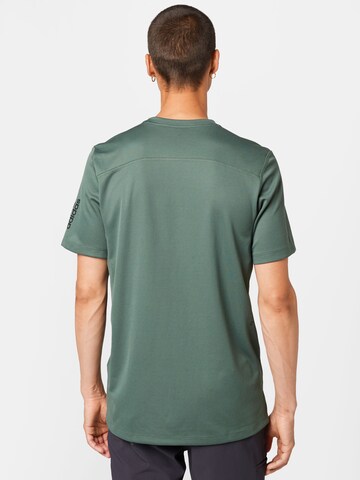 ADIDAS SPORTSWEAR Performance Shirt 'Workout Front Rack Impact Print' in Green