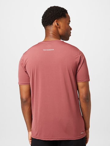 new balance قميص عملي 'Accelerate' بلون أحمر