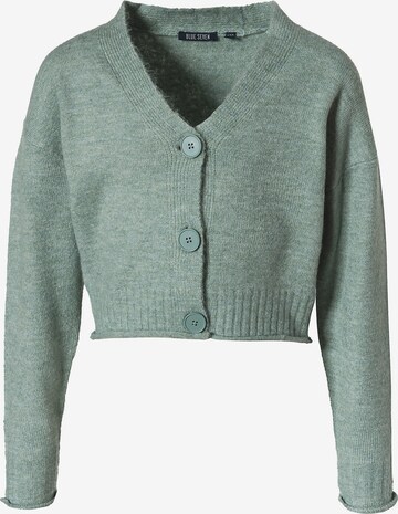 BLUE SEVEN Knit Cardigan in Green: front