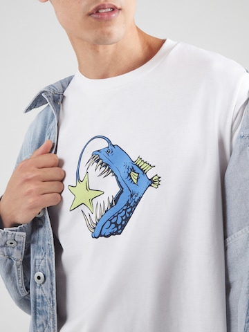 CONVERSE T-shirt 'MONSTER' i vit