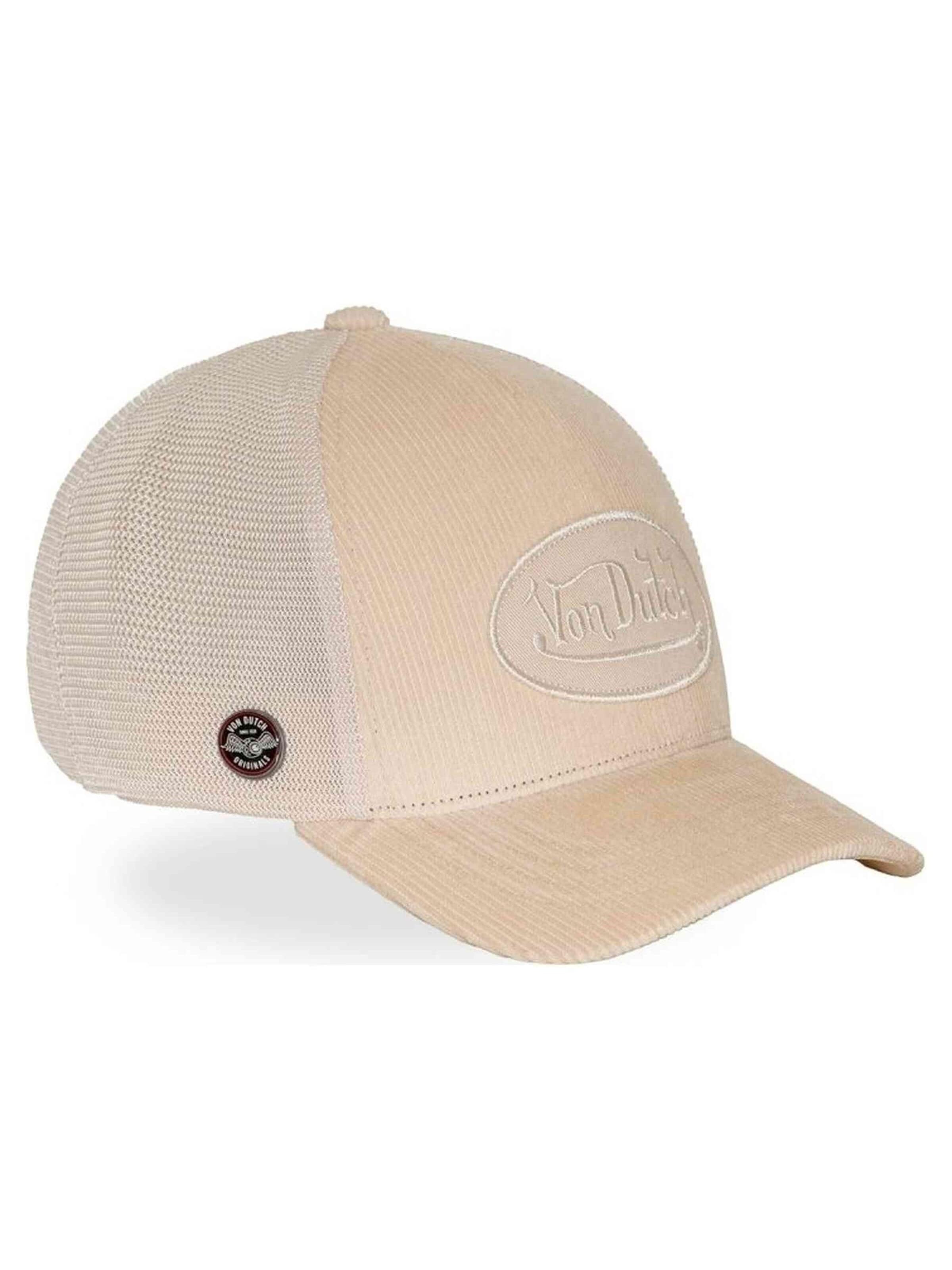 Von Dutch - Gorra 'Gorra von dutch beige corduroy trucker cap' en beige