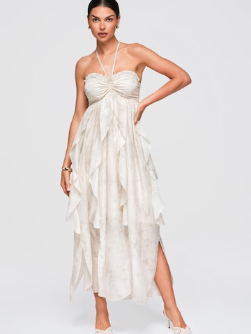 Ombre Kleid‌‌‌‌‌‌ in Beige: Vorderseite
