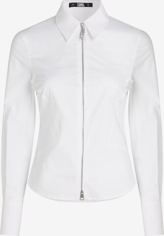 Camicia da donna di Karl Lagerfeld in bianco: frontale