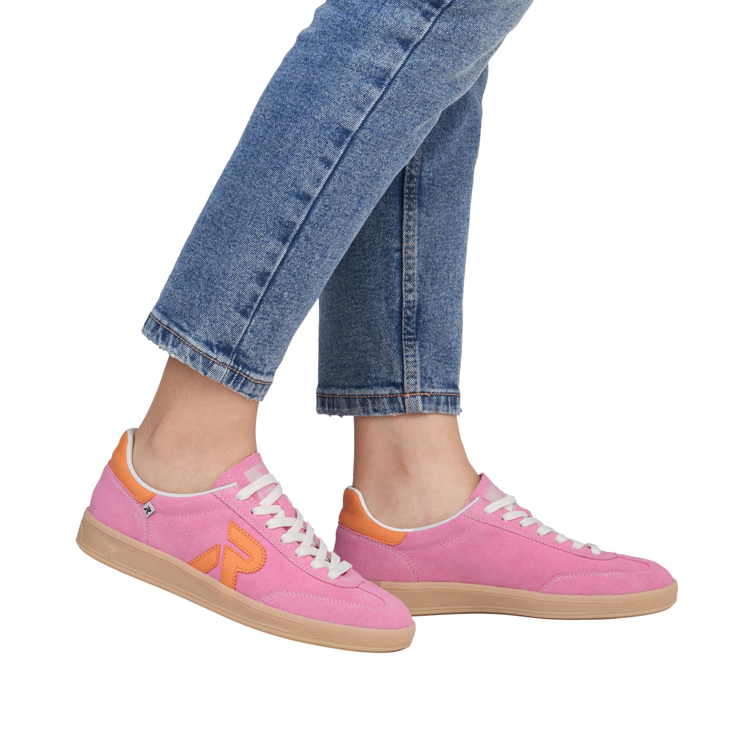 Rieker Sport Sneaker in Pink: Vorderseite