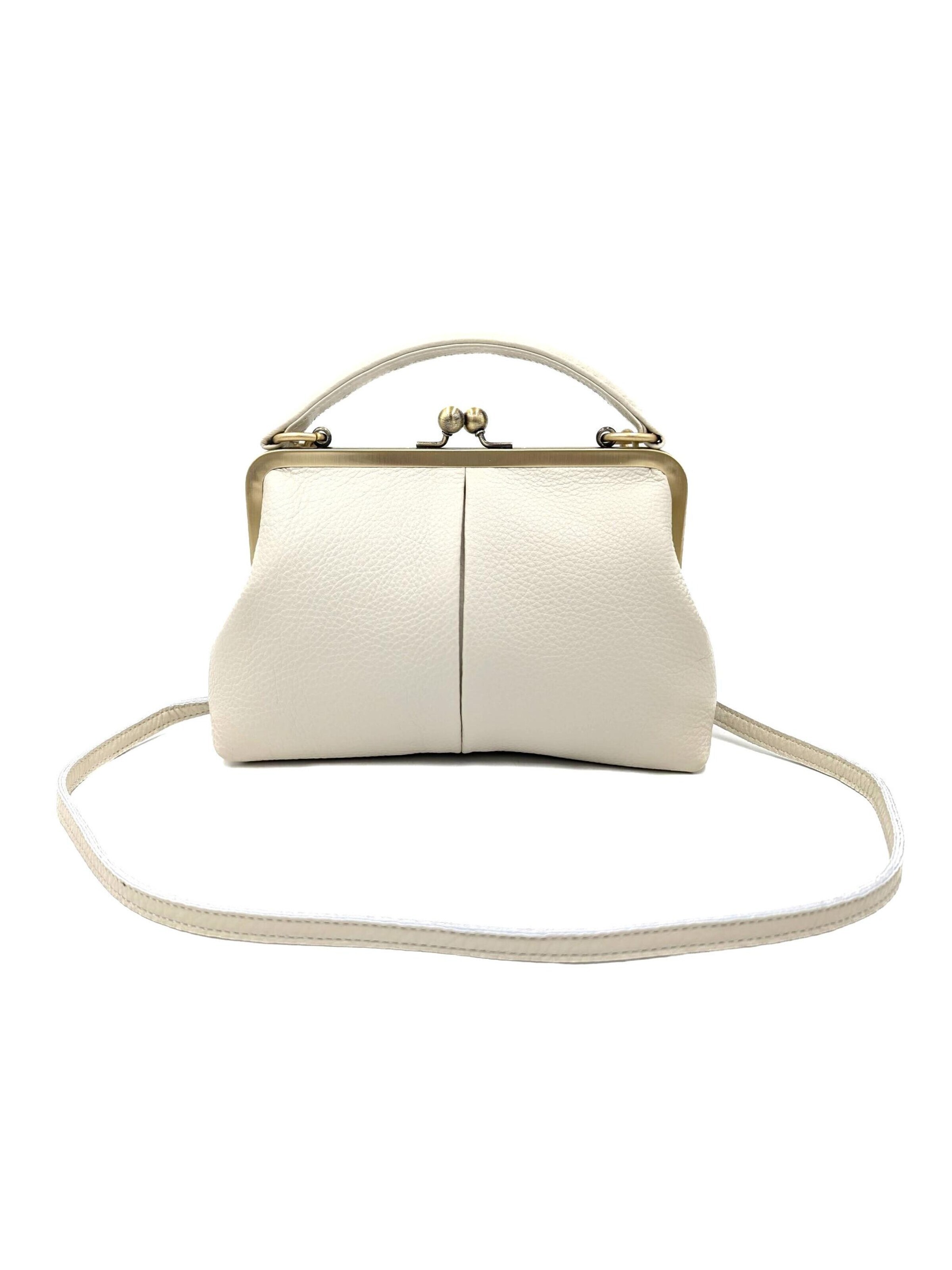 Borsa a mano 'Kleine Olive – Leder Handtasche & Umhängetasche' di Taschenkinder in beige
