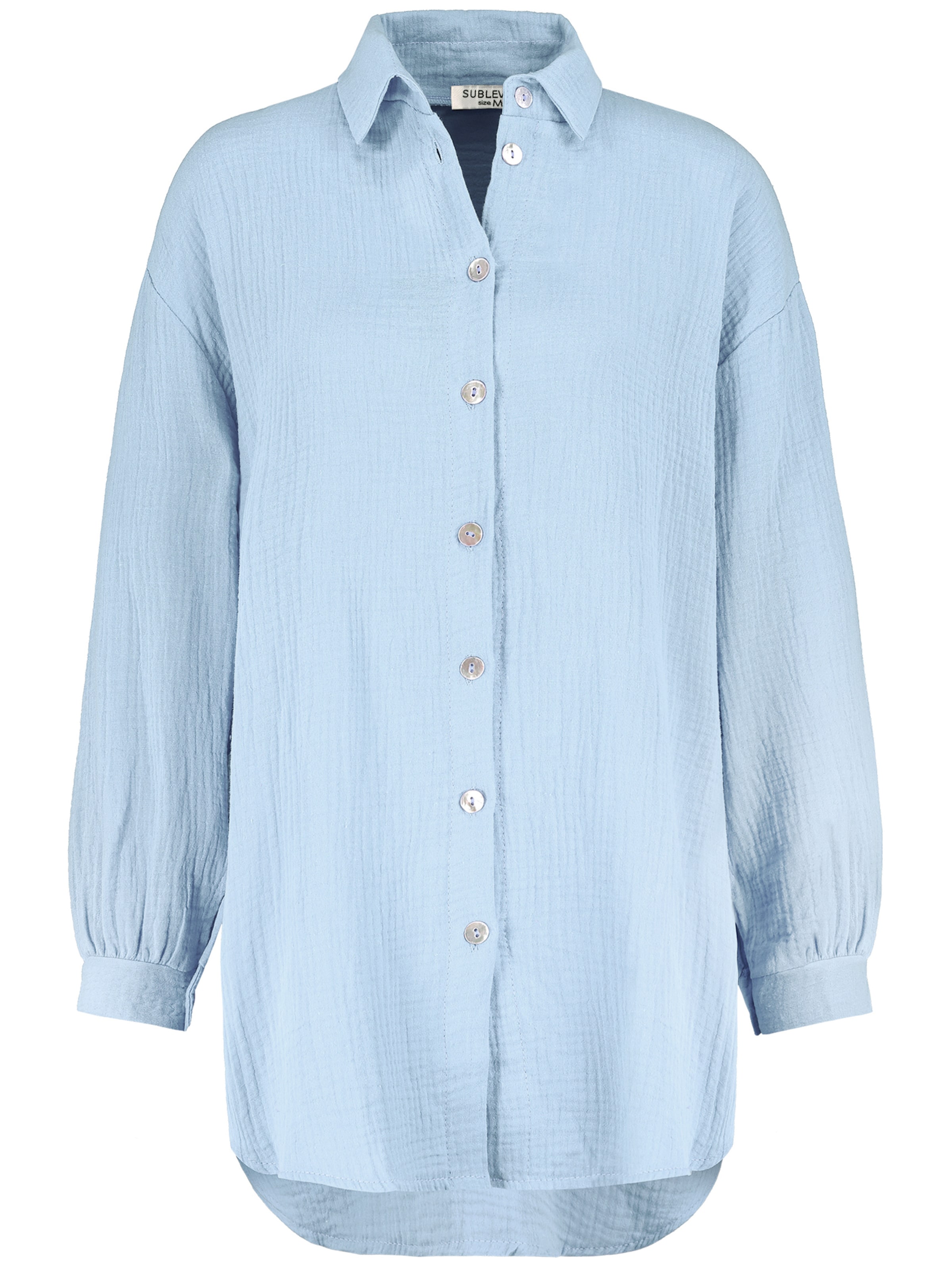 Sublevel Blouse in Blauw: voorkant