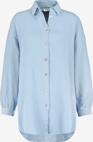 Sublevel Blouse in Blauw: voorkant