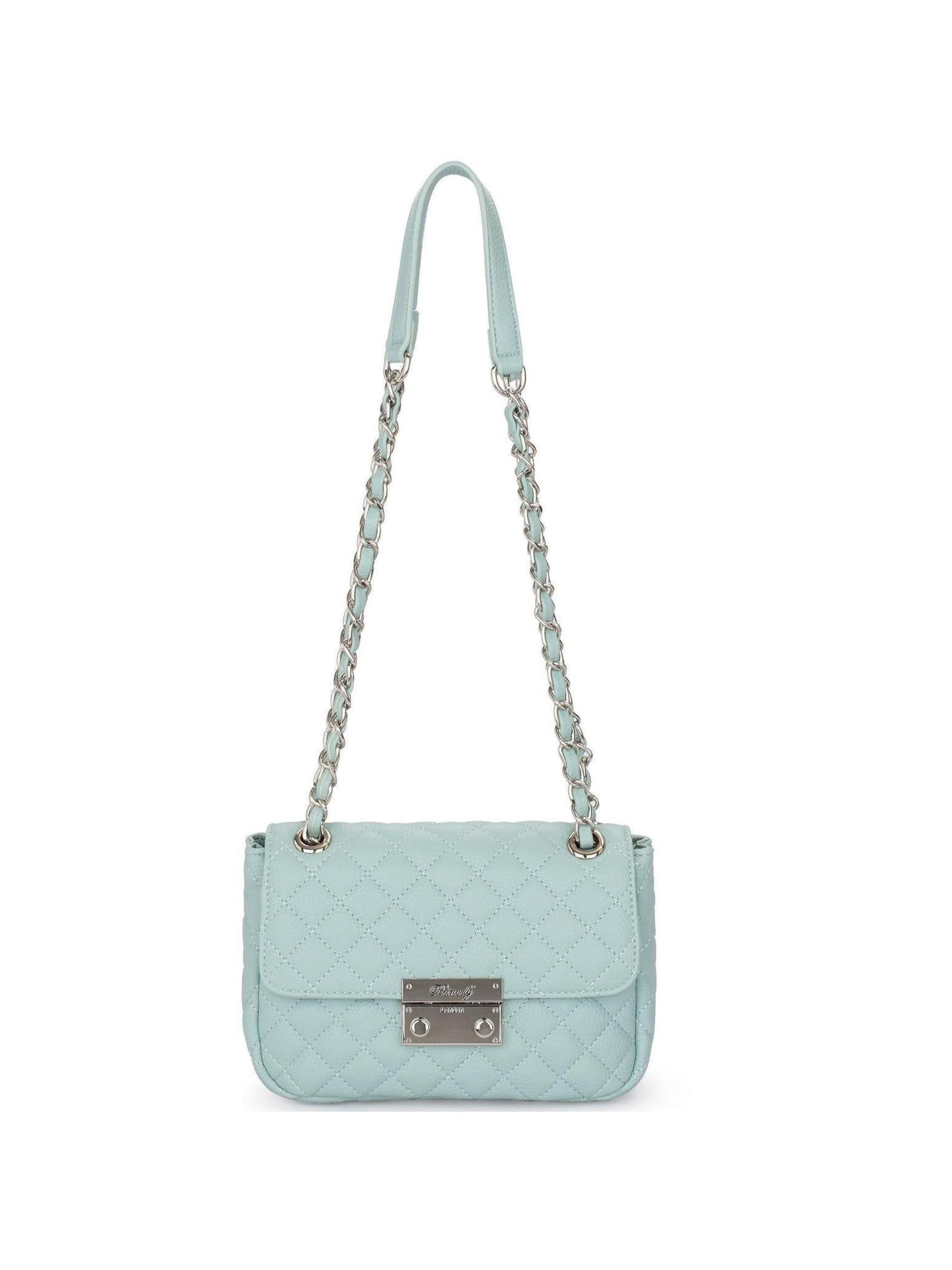 Princely London Shoulder Bag 'Jacky' in Blue: front