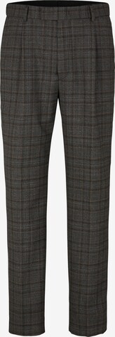 JOOP! Slim fit Pleated Pants 'Bird' in Grey: front