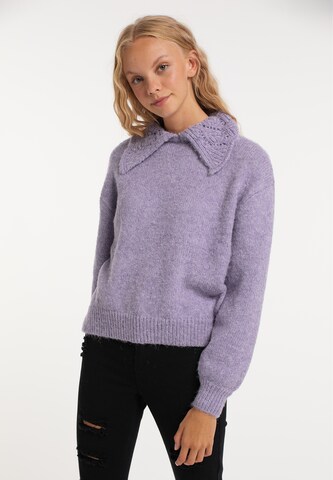 Pull-over MYMO en violet : devant