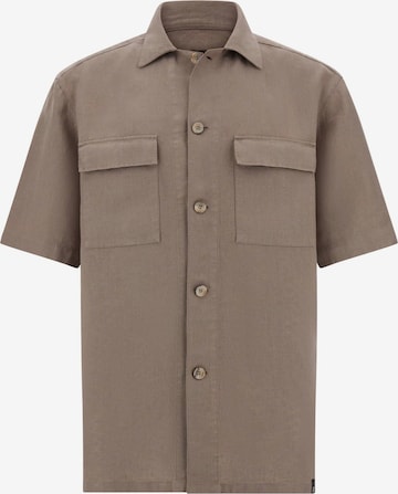 Boggi MilanoRegular Fit Košulja - siva boja: prednji dio