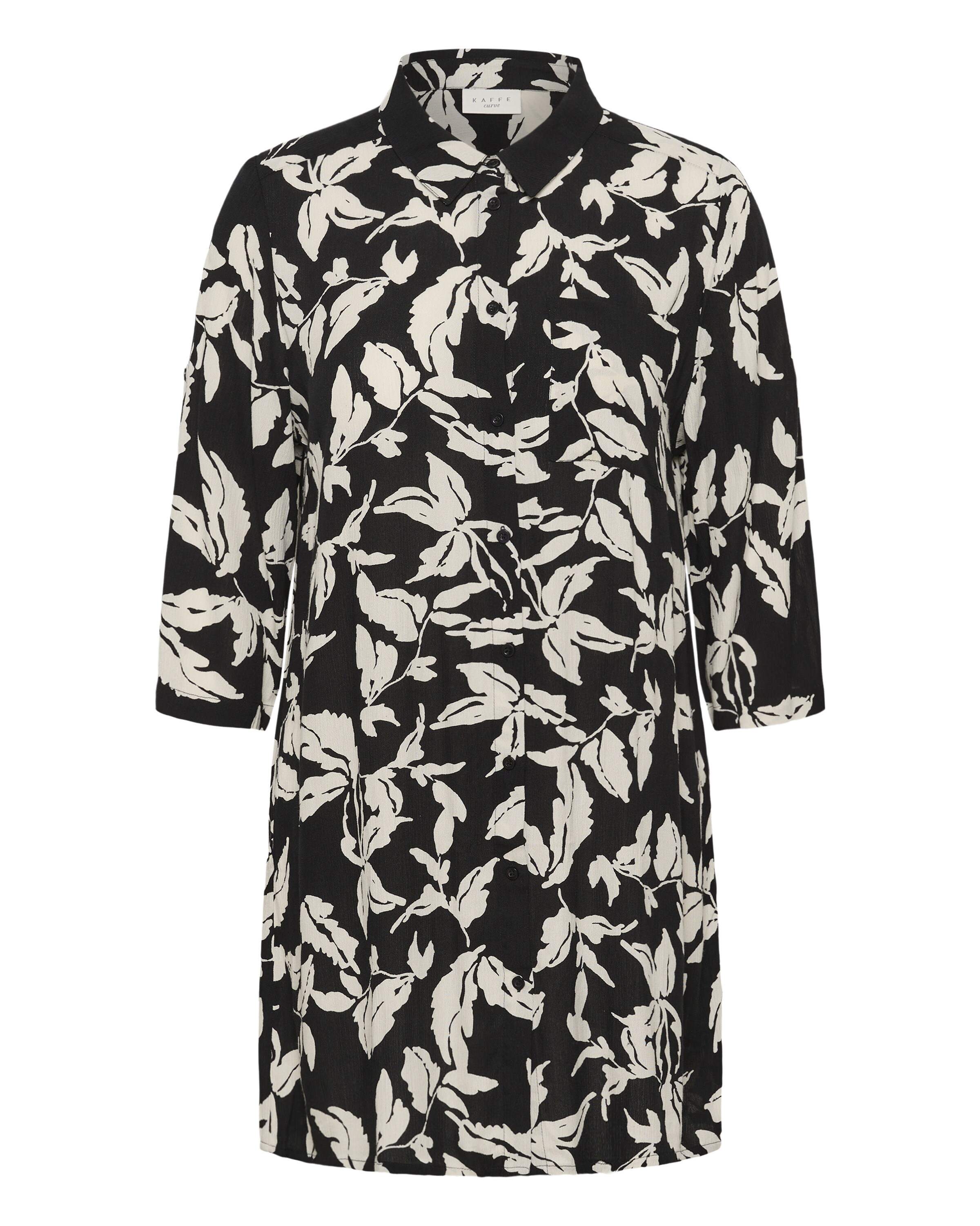 KAFFE CURVE Bluse 'KChilda Ami' in Schwarz: Vorderseite