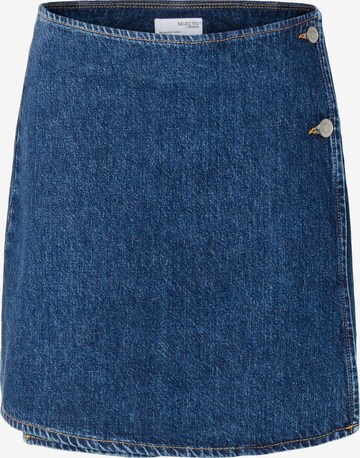 SELECTED FEMME Skirt 'Clair' in Blue: front