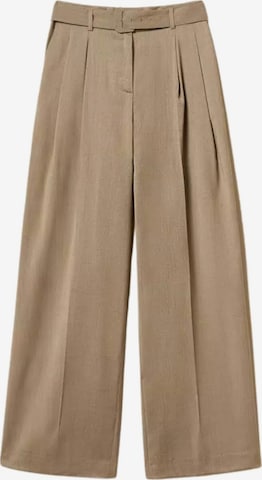Twinset Hose 'Matte Satin Palazzo Pants with Belt' in Beige: Vorderseite