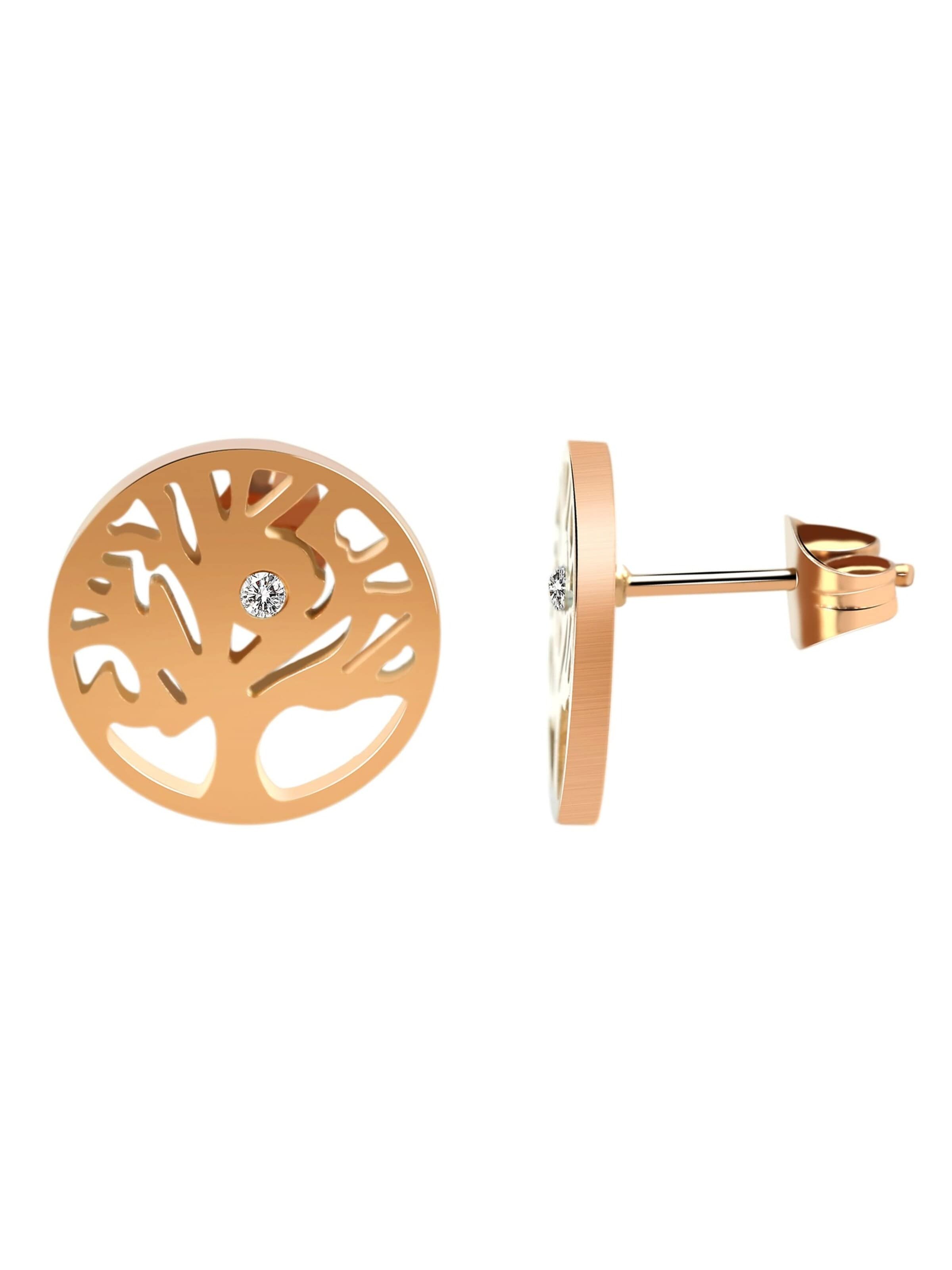 Akzent Earrings 'Diyana, hautverträglich' in Gold