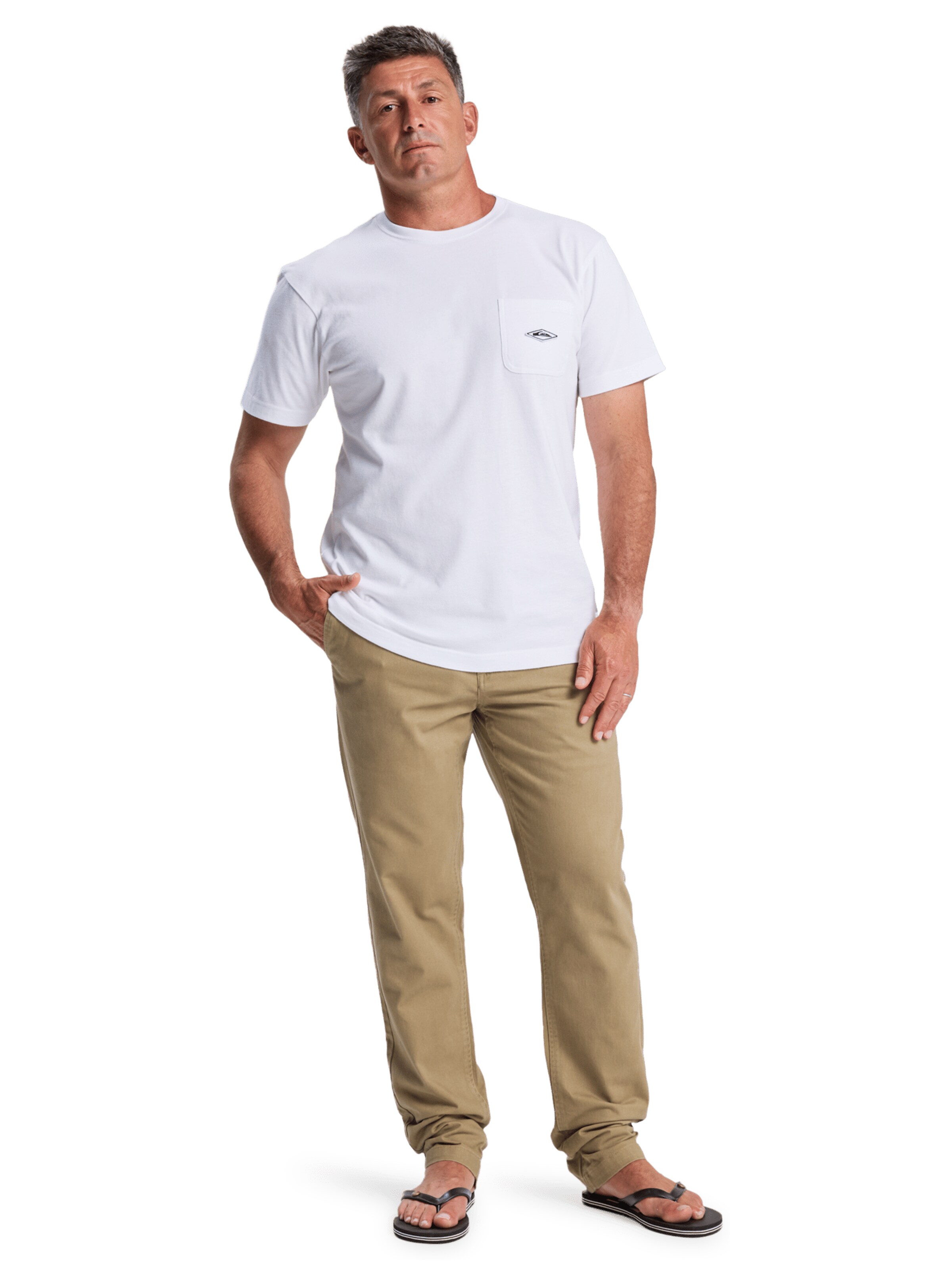 QUIKSILVER Regular Hose 'Diamond' in Beige