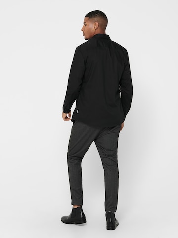 Only & Sons Slim Fit Paita 'ONSSANE' värissä musta