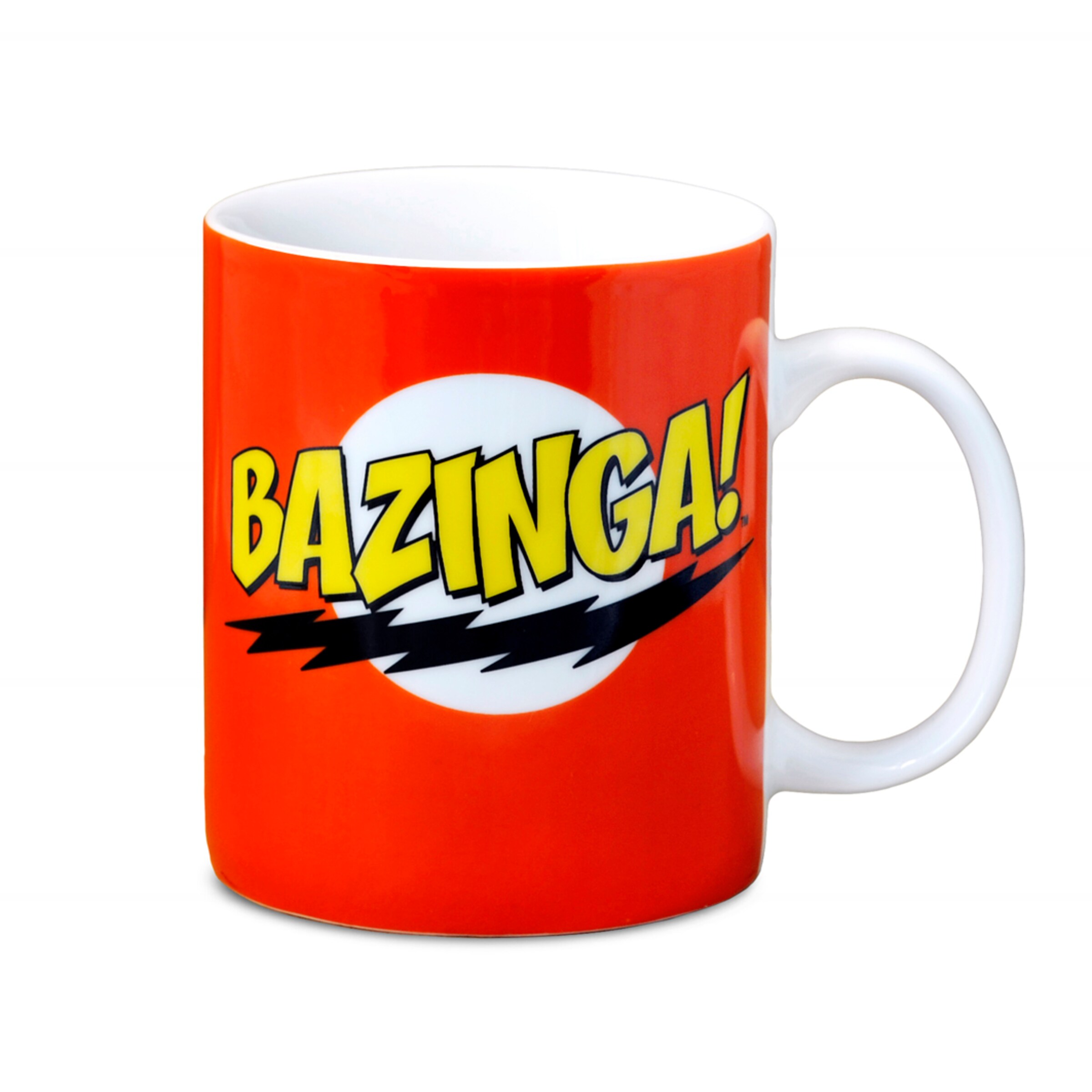 LOGOSHIRT Tasse 'TBBT - The Big Bang Theory - Bazinga' in Rot: Vorderseite