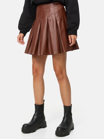 Threadbare Skirt 'Liz' in Brown