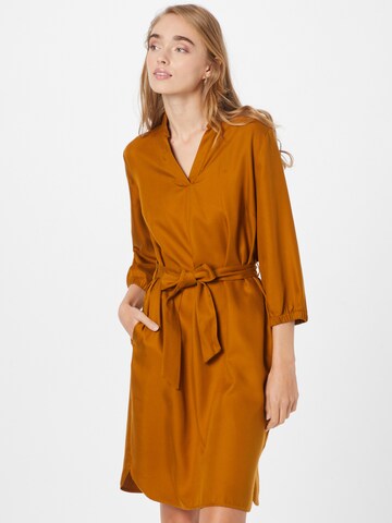 MORE & MORE Shirt Dress in Brown: front