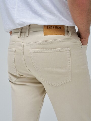 Salsa Jeans Slim fit Chino trousers 'Slim' in Beige