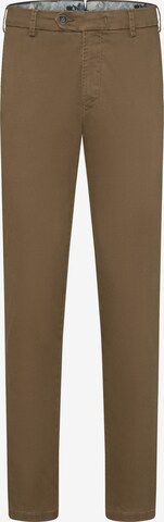 Coupe slim Pantalon chino MMXGERMANY en marron : devant