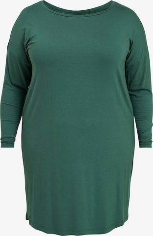 EVOKED - Vestido 'BASI' em verde: frente