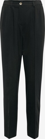 Goldner Regular Pleat-Front Pants in Blue: front